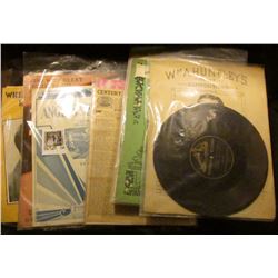 Large Group of 78 R.P.M. Single Sided Records for the "Victor Talking Machine" & numerous pieces of 
