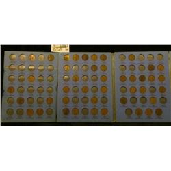 1909-40 Partial Set of U.S. Lincoln Cents in a blue Whitman folder.