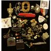 Image 1 : Large group of Old Jewelry, which needs sorted. Includes a military Desert Storm Daughter Medal, tap