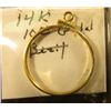Image 2 : Pair of 1-20 12K Gold Filled Coin Bezel on original placards; and a 14K Gold Bezel for a $10 U.S. Go