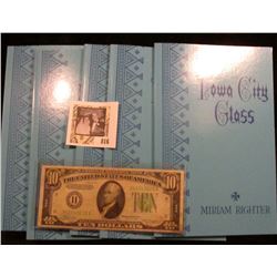 (5) Mint Condition Paper Backs 1981 Edition of "Iowa City Glass" by Miriam Righter, all personally a