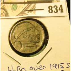 1915 S "Hobo" over VF Buffalo Nickel.