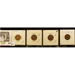 Group of 4 F-VF Lincolns  1911, 1916-D,16-S, 21-S