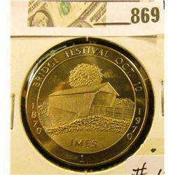 1970 Winterset #1 Bridge Festival Commemorative Coin