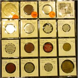 14 different 'Good for' Iowa tokens, 1 Winterset 1970 coin