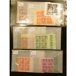 Another group of plate blocks - Scott #'s 932, 1030, 1032, 1031, 1033, 1036, 1038, 1035, 1039, 1040,