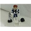 Image 1 : MINI FIGURE - BLACK & WHITE WITH GUN & HOLSTER, LARGE GUN, AIR PACKS & 2 EXTRA HAIR