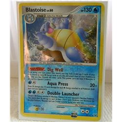 POKEMON COLLECTOR CARD IN PROTECTIVE SLEEVE - BLASTOISE LV.60 HOLO - 2/127