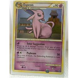 POKEMON COLLECTOR CARD IN PROTECTIVE SLEEVE - ESPEON STAGE 1 - 2/90