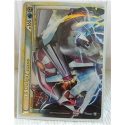 POKEMON COLLECTOR CARD IN PROTECTIVE SLEEVE - Palkia & Dialgia LEGEND (Top) - 101/102 - Rare Holo Le