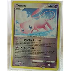 POKEMON COLLECTOR CARD IN PROTECTIVE SLEEVE - MEW BASIC REVERSE HOLO - 15/132