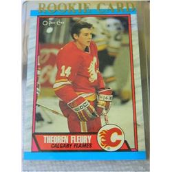 ROOKIE HOCKEY CARD - THEOREN FLEURY - CALGARY FLAMES - #232 - CONDITION - NEAR MINT