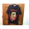 Image 1 : T-SHIRT - ED HARDY - WITH COLORED JEMS ATTACHED - "ED HARDY BY CHRISTIAN AUDIGER" - SKULL WITH LIGHT