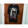 Image 2 : T-SHIRT - HEAVY COTTON  ROCK CHANG - GLOW IN DARK - SKULL WITH GREY HAIR - DOUBLE BEADED NOSE RING T