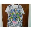Image 1 : T-SHIRT - ED HARDY - WITH COLORED JEMS ATTACHED - "ED HARDY BY CHRISTIAN AUDIGER" - PARATU" "SEMPER"