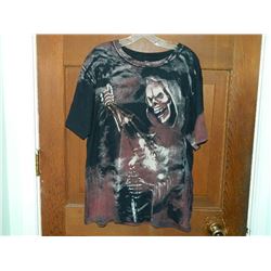 T-SHIRT -  AFFLICTION - GRIM REAPER WITH URN (GOLD FOIL) - XL