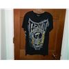 Image 1 : T-SHIRT - TAP OUT  - "TAPOUT" SKULL WITH GOLD - - ROTHHEBB ON BACK - XXL