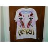Image 2 : T-SHIRT - ED HARDY - WITH COLORED JEMS ATTACHED - "ED HARDY BY CHRISTIAN AUDIGER" - FALLING LEOPARD 