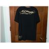 Image 2 : T-SHIRT - ED HARDY - WITH COLORED JEMS ATTACHED - "ED HARDY BY CHRISTIAN AUDIGER" - SKULL WITH PINK 