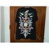 Image 2 : T-SHIRT - ED HARDY - WITH COLORED JEMS ATTACHED - "ED HARDY BY CHRISTIAN AUDIGER" - SKULL WITH SWORD