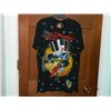 Image 1 : T-SHIRT - ED HARDY - WITH COLORED JEMS ATTACHED - "ED HARDY BY CHRISTIAN AUDIGER" - WOLF WITH LONG T