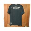 Image 2 : T-SHIRT - DON ED HARDY - WITH COLORED JEMS ATTACHED - "ED HARDY BY CHRISTIAN AUDIGER" SKULL I N TOP 