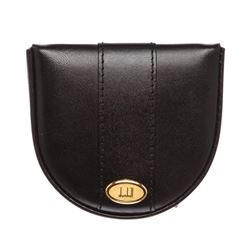 Dunhill Black Leather Coin Case