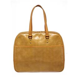 Louis Vuitton Yellow Vernis Leather Monogram Sutton Shoulder Bag
