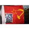 Image 1 : Two Flags - Russian & Other Flag; also Miniature Animals