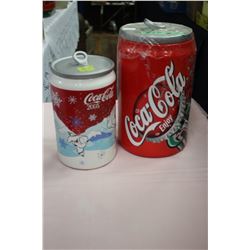 Two Coca Cola Cookie Jars