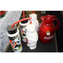 Coca Cola - 4 Beverage Holders & Thermos Pitcher