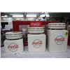 Image 1 : Coca Cola 3 pc. Cannister Set