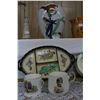 Image 1 : Two Royal Cups, Divided Serving Dish & a Large Vase