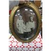Image 1 : Portrait of Three Children in a Wooden Oval Convex Glass Frame