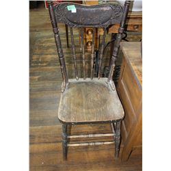 Pressed Back Kitchen Chair