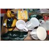 Image 1 : Flat of Mugs and Blue Mountain Pottery pcs