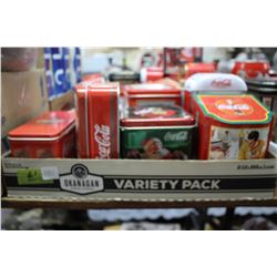 Flat of Coca Cola Tins