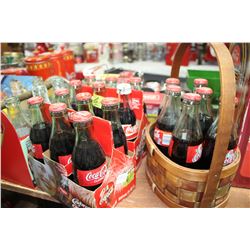 Six Pack of Coke Bottles in a Container - x4