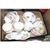 Image 1 : Flat with 12 China Cups and Saucers