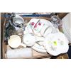 Image 1 : Flat with Miscellaneous China - Plates, Cream, Sugar, Pitcher, etc.
