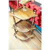 Image 1 : Wooden 3 Tiered Corner Shelf