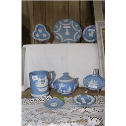 8 pcs. of Blue Wedgwood