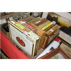 Flat of 8 Cigar Boxes
