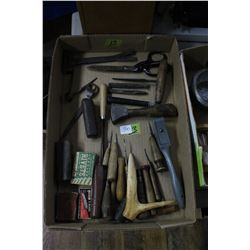 Flat of Old Cobbler Leather Working Tools