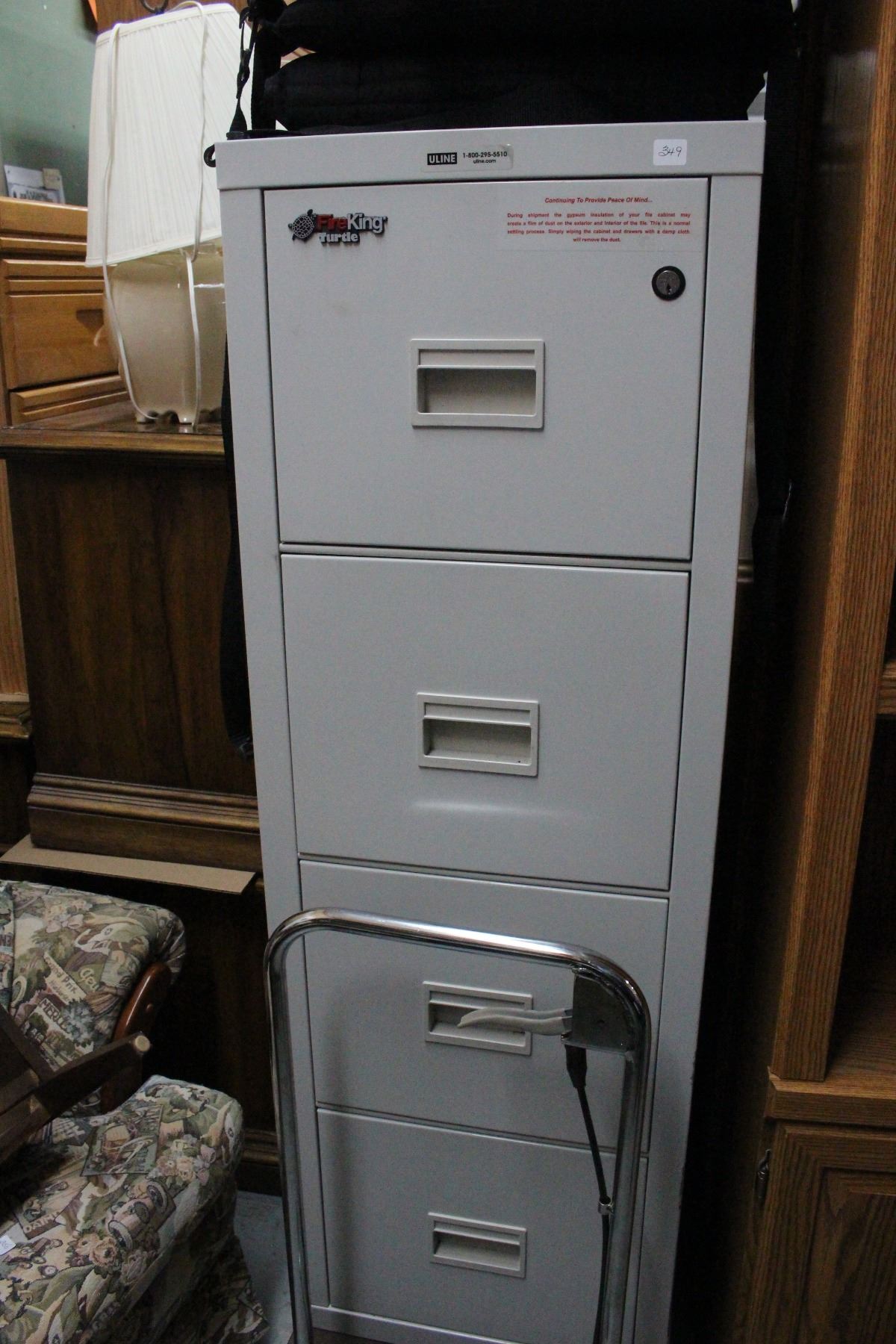 Fireproof 4 Drawer Lockable Filing Cabinet