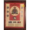 1973 The Year Canada Saluted the RCMP, framed, coins, stamps