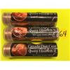 Canada 1¢ QE II rolls:  1963, 1964, 1965
