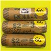 1967 Canada  5¢ rolls (3)