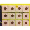 Canada 1¢, 12 coins with assorted varieties & years 1948-1979