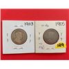 Image 2 : 1903 & 1905 Canada 25¢